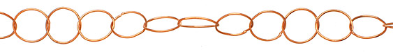 Handmade Copper Small Ring Chain