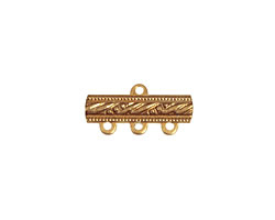 Brass Dotted Bar 1-3 Link 18x9mm