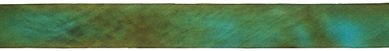 Water Planet Hand Dyed 100% Silk Ribbon 1"