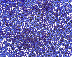 TOHO Cobalt (with Silver Lining) Triangle 11/0 Seed Bead