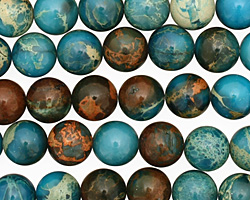 Turquoise Impression Jasper Round 12mm