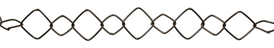 Handmade Gunmetal Large & Small Diamond Chain