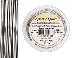 Artistic Wire Stainless Steel 20 gauge, 15 yards