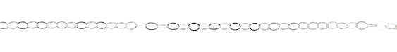 Sterling Silver Flat Oval Chain