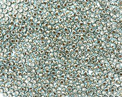 TOHO Aqua (with Gold Lining) Round 11/0 Seed Bead