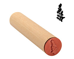 Sprig Before Bloom Mini Rubber Stamp 7x16mm