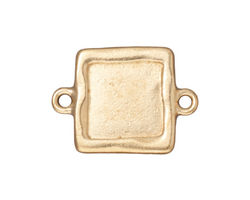 TierraCast Gold (plated) Simple Square Link Frame 26x19mm