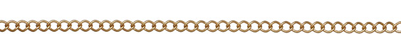 Satin Hamilton Gold (plated) Curb Link Chain