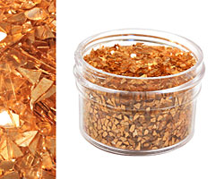 Amber Vintage Glass Glitter (Shards) 1 oz.