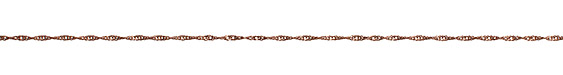 Antique Copper (plated) Spiral Chain