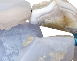 Chalcedony Druzy Nuggets 24-50x15-35mm