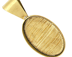 Brass Oval Bezel 20x30mm