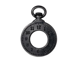 TierraCast Gunmetal Clock Pendant 20x29mm