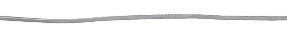 Grey Stitched Suede Round Leather Cord 2.5mm