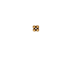 TierraCast Antique Gold (plated) Quad Heishi 4mm