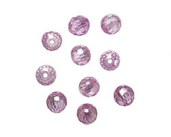 Lilac Faceted Round 6mm