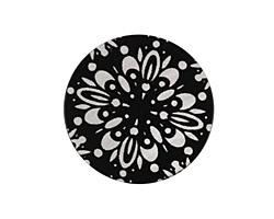 Lillypilly Black Kaleidoscope Anodized Aluminum Disc 25mm, 22 gauge