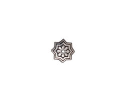 TierraCast Antique Silver (plated) Talavera Star Bead Cap 9mm