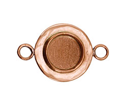 Copper Lipped Circle Bezel Link 18mm