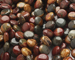 Red Creek Jasper Puff Coin 12mm