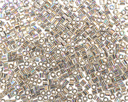 TOHO Transparent Rainbow Black Diamond Cube 1.5mm Seed Bead