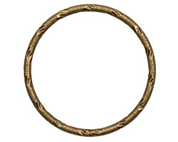 Antique Brass (plated) Embellished Ring 34mm