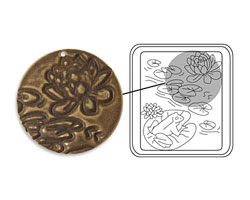 Vintaj DecoEtch Die Lily Pads 2 3/8" x 2 5/8"