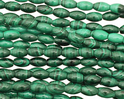 Malachite Rice 6x4mm