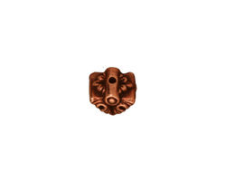 TierraCast Antique Copper (plated) Luna Pendant Cap 7x9mm