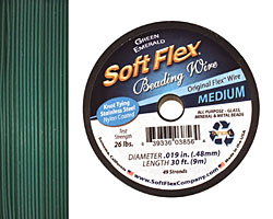 Soft Flex Green Emerald .019" (Medium) 49 Strand Wire 30ft.