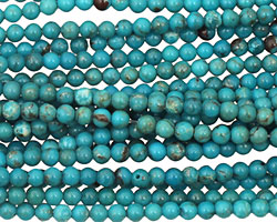 Chinese Turquoise Round 3mm
