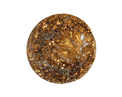 Druzy (metallic gold) Round Cabochon 25mm
