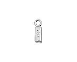 SilverSilk Silver (plated) Single End Cap 14x5mm