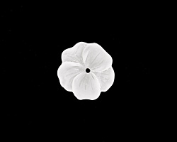Matte Crystal Lucite Buttercup Flower 4x14mm