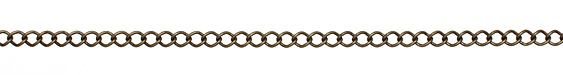 Antique Brass (plated) Curb Link Chain