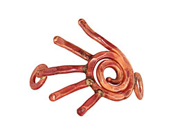Patricia Healey Copper Left Hand Curved Link 32x31mm