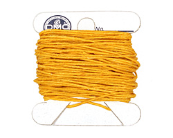 Bright Autumn Yellow Irish Waxed Linen 4 ply