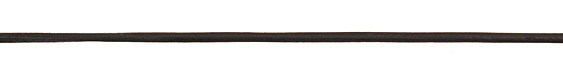 Natural Black Round Leather Cord 2mm
