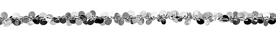 Silver (plated) Dancing Coin Chain