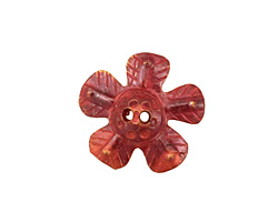 Patricia Healey Copper 2 Hole 5 Petal Flower Button 20mm