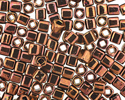 TOHO Higher Metallic Amethyst Cube 4mm Seed Bead