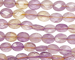 Ametrine Faceted Flat Oval 10x8mm