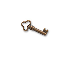 Vintaj Natural Brass Teensie Key 8x18mm