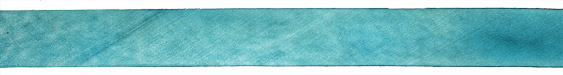 Blue Lilies Hand Dyed 100% Silk Ribbon 1"