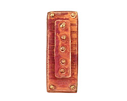 Patricia Healey Copper 3 Hole Raised Dots Bar 18x48mm