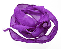 Amethyst Silk Ribbon 20mm