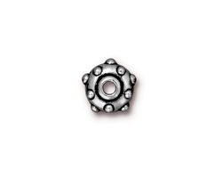 TierraCast Antique Silver (plated) Large Hole Rivet Rondelle 5x11mm
