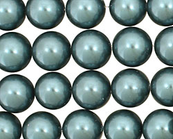 Marine Blue Shell Pearl Round 12mm