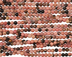 Rhodonite Round 2mm