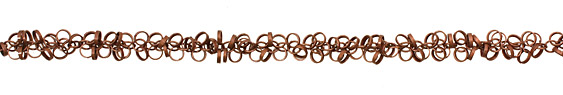 Antique Copper (plated) Falling Ring Chain